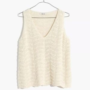 Madewelll crocheted sweater tank